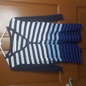 Reitmans womens blue striped top